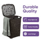 50 Liter Knit Style Laundry Hamper with Cutout Handles - Root Beer Brown