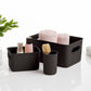 1.5 Liter Ribbed Storage Bin Brown