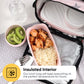 Insulated Lunch Bag with Food Containers, Pink Stars