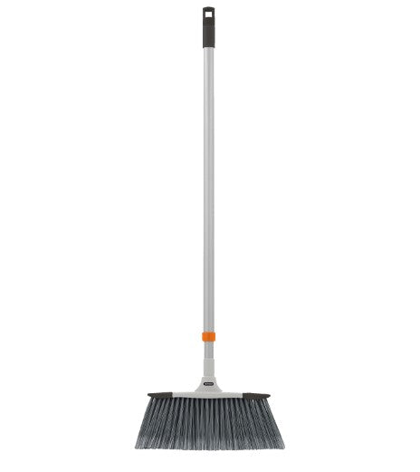 Slim Angle Broom with Telescopic Handle, Grey