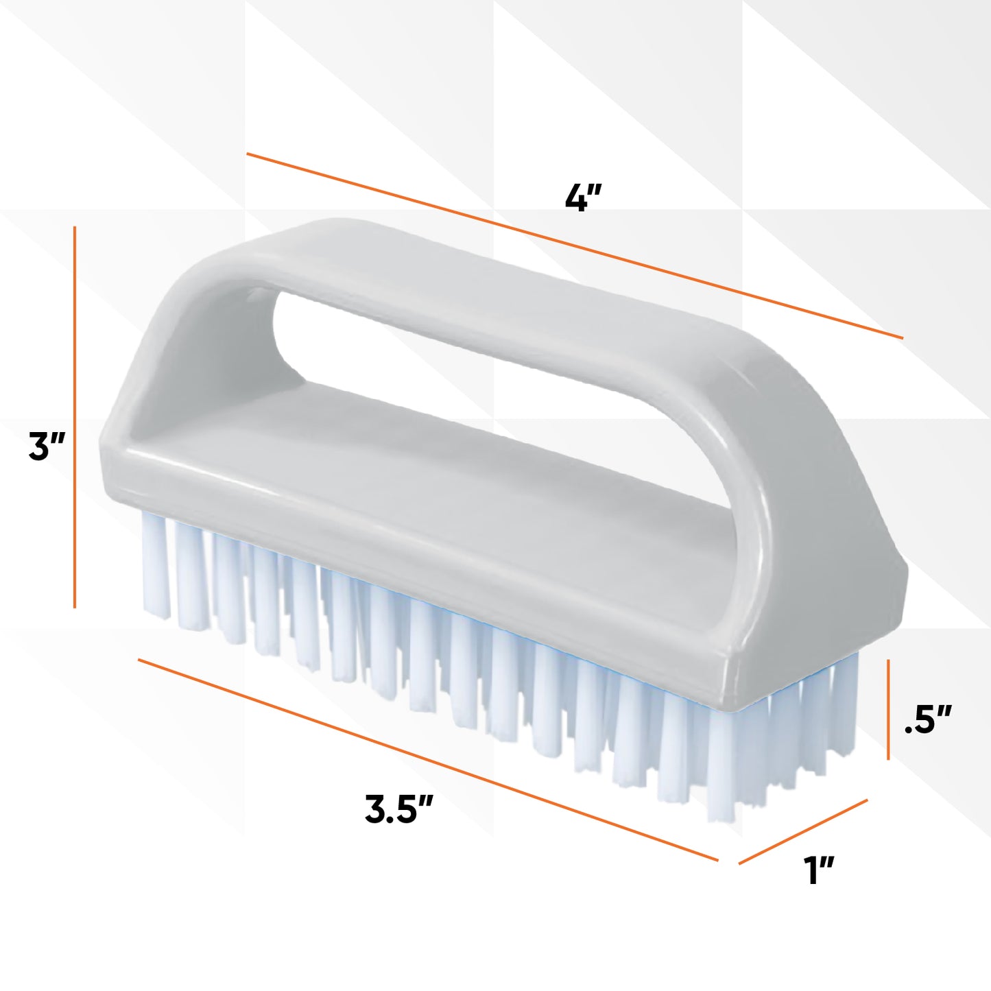 Nail  Brush White (3 Pack)