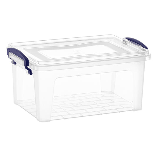 Superio 6.25 Quart Clear Plastic Storage Bin with Lid, Non-Toxic, BPA Free,  Odor Free, Organizer Storage Box, Stackable Plastic Tote for Home, Garage