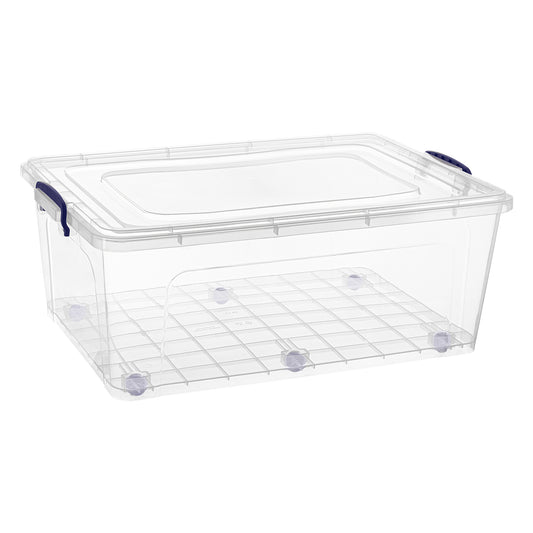 Superio Clear Storage Boxes with Lids, Plastic Containers Bins for  Organizing, Stackable Crates, Storage Bins Organizer for Home, Office,  School, and