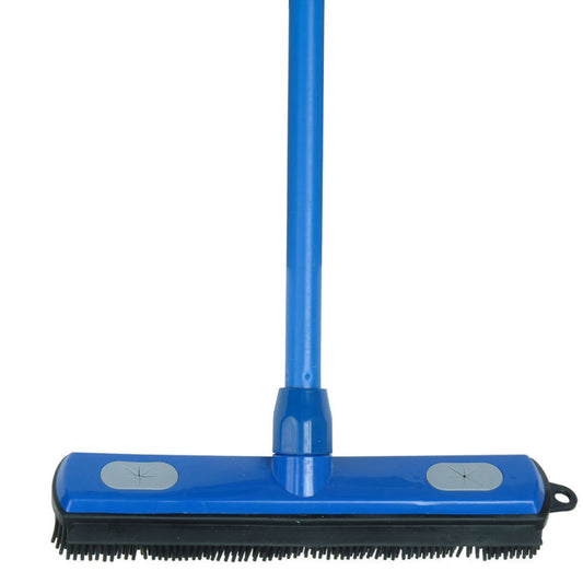 Rubber Broom and Squeegee with 50 in. Metal Handle.