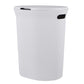 40 Liter Ribbed Laundry Hamper White Smoke