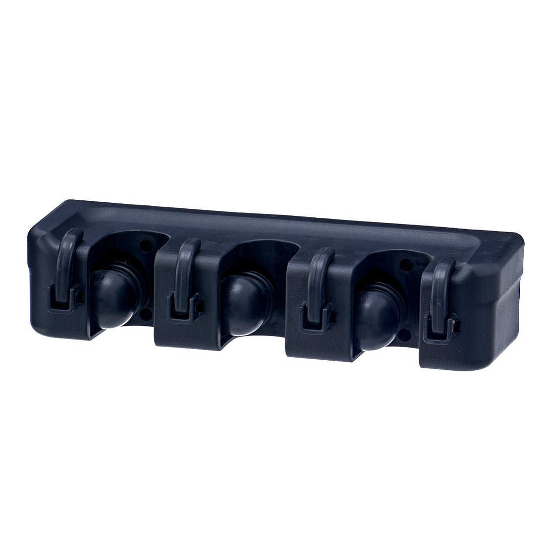 Mop And Broom Holder, Wall Organizer, 3 Slots and 4 Hooks