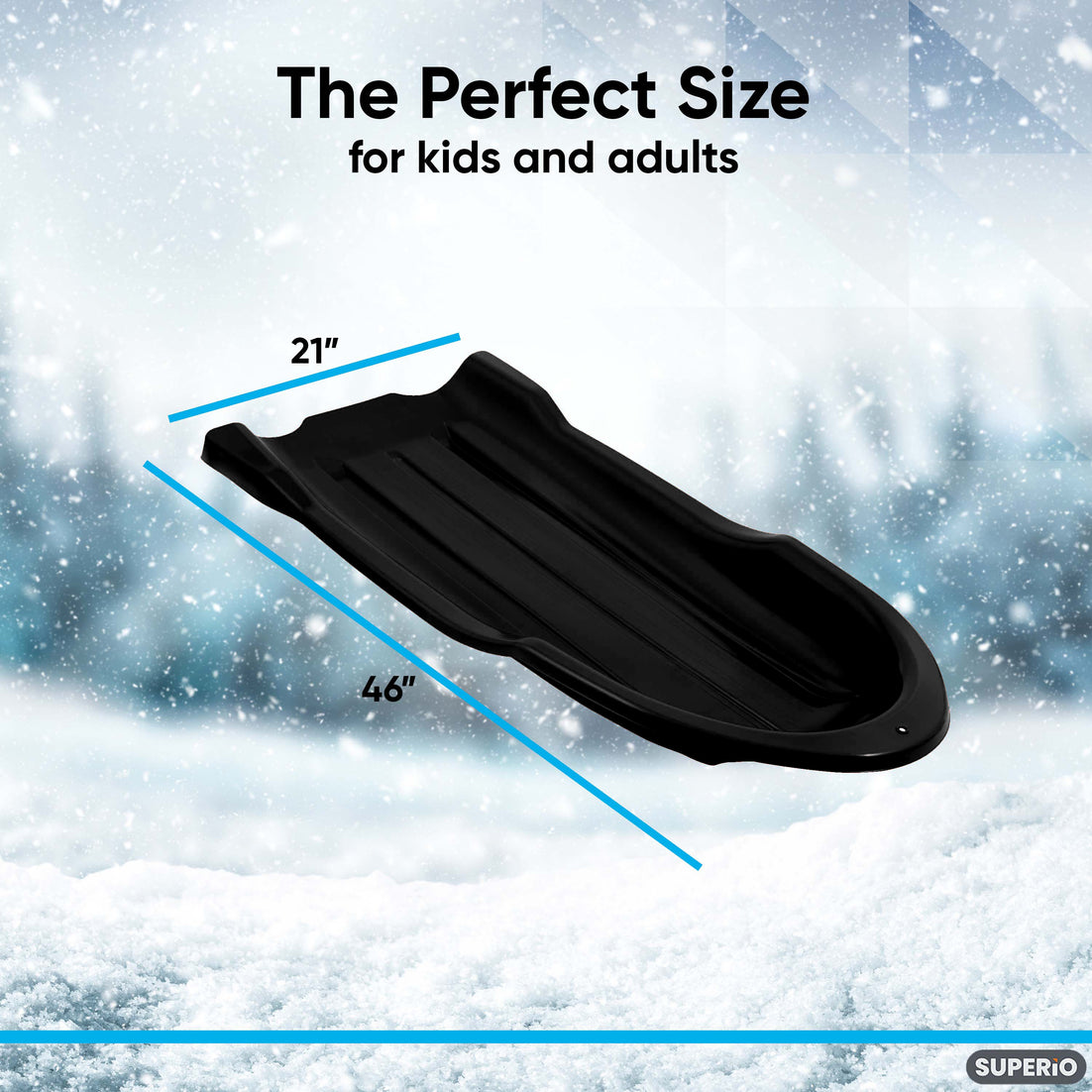Torpedo Snow Sled for Kids and Adults, 46