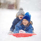 Toboggan 2 Rider Snow Sled, Red