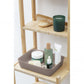 Set of 5 Ribbed Storage Bin Taupe