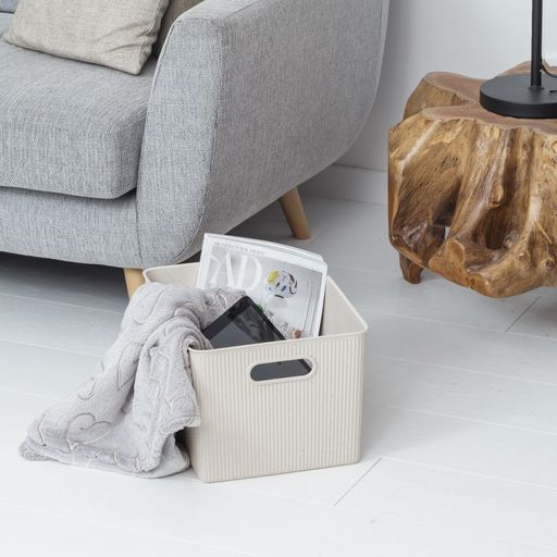 22 Liter Ribbed Storage Bin Ecohome