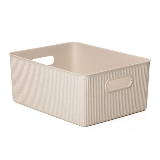 15 Liter Ribbed Storage Bin Ecohome