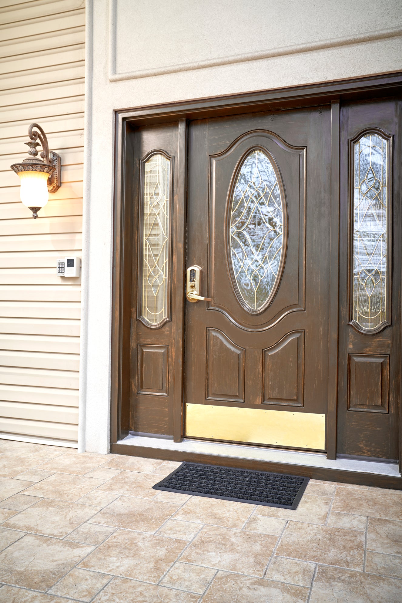 Striped Coir Doormat